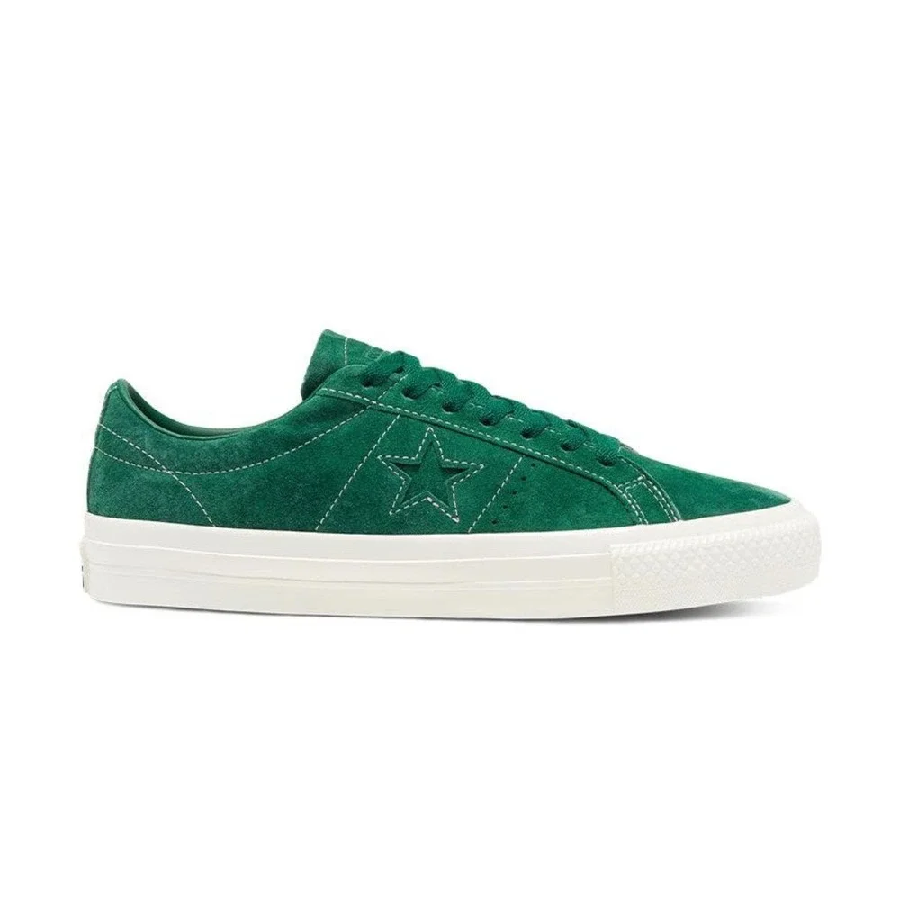 Converse CONS One Star Pro‎ Green Suede Skate Shoes Mens Low Top Sneakers - Picture 2 of 7